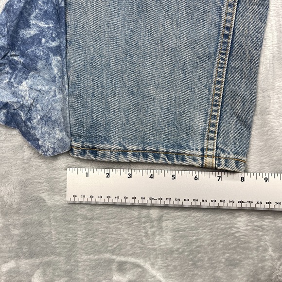Vtg Levis 551 Jeans Women 16 Blue Denim Relaxed Fit High Rise Tapered Leg Preppy - Picture 11 of 11